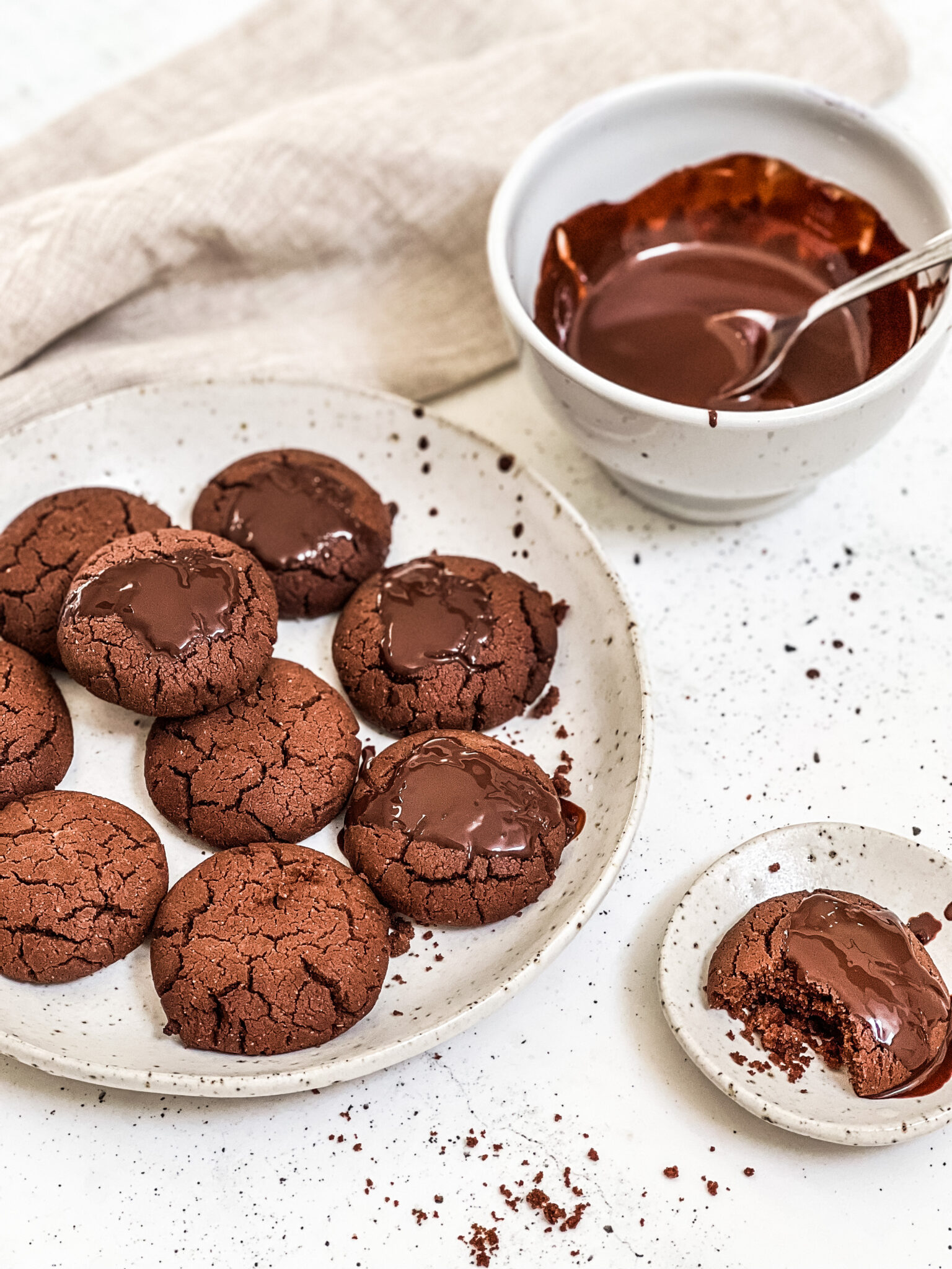 Crispy Chocolate Drip Cookies Liv Kaplan Healthy Recipes